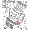 peugeot  208  2024-2025  ön tampon alt orta parça sıyah (tw) Oem No (98557770XT)