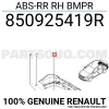 Renault Symbol Arka Tampon Darbe Emici Sol 2016- (Oem No:  850925419R)