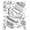 Peugeot 208 Ön Tampon Panjuru Alt 2020- (Oem No:  98232098Xt)
