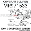 Mitsubishi Outlander Ön Tampon Karlığı 2003-2006 (Oem No:  Mr971533)