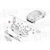 Jeep Renegade Arka Tampon Astarlı Sol 2013- (Oem No:  735684334)