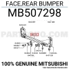 Mitsubishi L300 Arka Tampon (Demir)  1988-2009 (Oem No:  Mb507298)