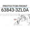 Nissan Pulsar Ön Çamurluk Davlumbazı Sol 2015- (Oem No:  63843-3Zl0A)