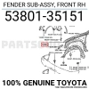 Toyota Hilux Ön Çamurluk Sağ 1998-2000 (Oem No:  5380135151)