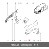 Renault Symbol Ön Çamurluk Sol 2012-  (Oem No:  631012248R)