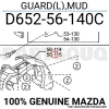 Mazda 2 Ön Çamurluk Davl5 Kapı Sol 2008- (Oem No:  D652-56-140C)