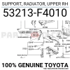 Toyota Chr Ön Panel Üst Sağ 2015- (Oem No:  53213F4010)