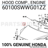 Honda Crv Motor Kaputu 2009-  (Oem No:  60100Swwg01Zz)