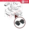 Renault Megane/Scenic Ön Sis Far Kapağı Set 2006- 2009 (Oem No:  7701208643)