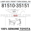 Toyota Hilux Ön Sinyal Nikelajlı Sağ 1998-2000 (Oem No:  8151035151)