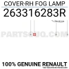Renault Koleos Ön Sis Lamba Kapağı Delikli Sağ 2016- (Oem No:  263316283R)