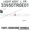 Honda Civic Ön Sis Lambası Sedan Sol 2012- (Oem No:  33950Tr0E01)