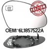 Seat İbiza/Leon Dış Ayna Camı Beli Sağ 2002-2008 (Oem No:  6L1857522A)