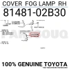 Toyota Corolla 201822 Ön Sis Lamba Kapağı Sağ  (Oem No:  81481-02B30)