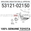 Toyota Auris Ön Panjur Bandı Nikelaj Sağ 2013- (Oem No:  5312102150)