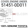 Toyota Yaris Karter Muhafaza Plastiği 2011- (Oem No:  514510D011)