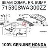 Honda Crv Arka Tampon Demiri 2007  (Oem No:  71530Swag00Zz)