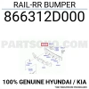 Hyundai Elantra Arka Tampon Demiri 2000-2003 (Oem No:  866312D000)