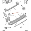 Peugeot Partner/Berlingo Arka Tampon Braketi Plastiği Sol 2018 (Oem No:  9816808580)
