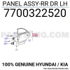 Hyundai Accent- 1998-2000; Arka Kapı Komple Sol Band Delikli/Gri Boyalı (Bfn) Oem No: (77003-22520)