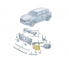 Volkswagen Touareg 2019-2023 Ön Sis Lambası Kapağı Sol (Oem No: 760853661Cryp)