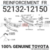 Toyota Corolla Hatchback (2020 Yılında Çıkan Kasa) Ön Tampon Demiri Alt (Oem No: 5213212150)