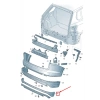 Volkswagen Touareg 2019-2023 Arka Tampon Karlık  (Oem No: 760807521Agru)
