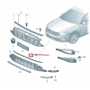 Volkswagen Passat (2019 Yılında Çıkan Kasa) Tampon Panjuru Çıtası Krom Alt (Oem No: 3G0853245D2Zz)
