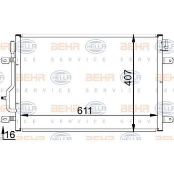 A4 2000 2004 Klima Radyatörü  (Oem No:8E0260403B)