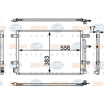 A4 2004 2008 Klima Radyatörü 8Fc 351 343 334 (Oem No:8E0260403T)