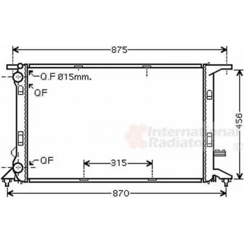 A4 A5 A6 Q3 Q5 2008  Su Radyatörü 8Mk 376 745 581 (Oem No:8K0121251L)