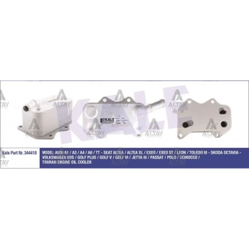 Yağ Soğutucusu A4 A6 Passat 2004-2009 Blr-Bvy-Bgp-Bpj 2.0 Fsi-2.0 Tfsi (Oem No:06D117021C) (Adet)