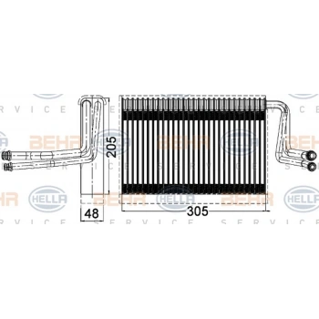 E81 E82 E87 E88 E90 E91 E92 E93 X1 E84  X3 F25 X4 F26 2005 2011 Evoparatör  (Oem No:64119290888)