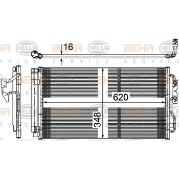 F20 F20Lci F21 F21Lci F22 F22Lci 2F87 F30 F30Lci F31 F31Lci F34 F35 F35Lci 4F32 F33 F36Grancoupe 2010 2018 Klima Radyatörü  (Oem No:64506804722)