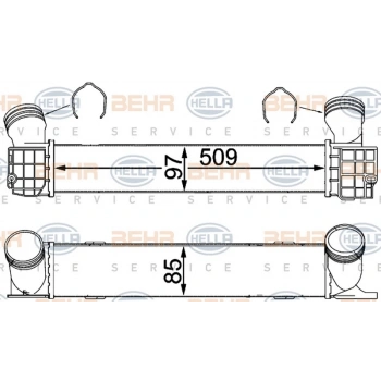 E81 E82 E87 E90 E91 X1 E84 2005 2015 Turbo Radyatörü  (Oem No:17517524916)