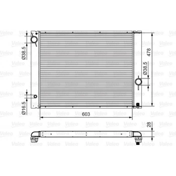 E60 61 63 64 65 66 2003 2010 Su Radyatörü  (Oem No:17117585440)