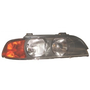 1996-2000 Bmw 5 Serı E39 Far Lambası Sağ Elektrikli Sarı Sinyalli H7/Hb3 (Tyc) (Oem No:63128362526)