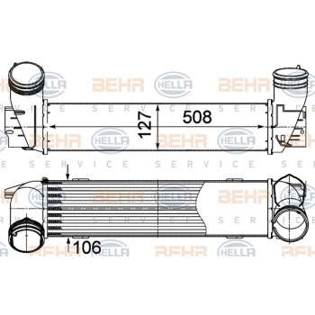E90 E90 Lci E91  E91 Lci E92 E92 Lci E93 E93 Lci X1 E84 2005 2011 Turbo Radyatörü 17517800682 (Oem No:17517800682)