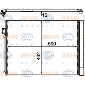 X5E70 X5E70Lci X5F15 X6E71 X6F16  Klima Radyatörü  (Oem No:64509239992)