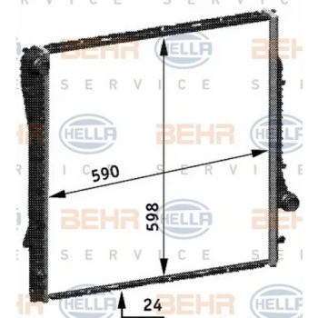 X5 E53 2000 2006 Su Radyatörü Otom. (Oem No:17101439103)