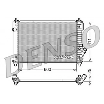 Aveo T250 T255 2008  Su Radyatörü At 600X418X26 Brazıng (Oem No:96942182)