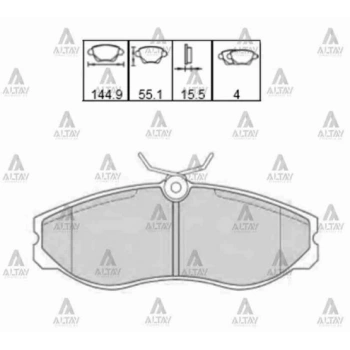 Fren Balata Ön Vanette  Berlingo  C4  307  Partner (1 Adet) (Oem No: Md1213)