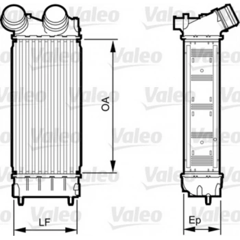 308 3008 508 Tepee Berlingo Iıı C3 Iı 301 C Elysee 2009  Turbo Radyatörü 0384.N9 (Oem No:0384N9)