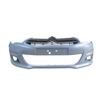 Cıtroen C4- 2011-2017 Ön Tampon Siyah Astarlı Far Yıkamasız-Sis Delikli-Sensör Deliksiztüvtyg  Oem No: 7401Vn