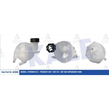 Yedek Su Deposu 307 C4 2002 Sonrası  1.4-1.6-2.0 Benzin (Kapaklı) (Oem No:1323.A3) (Adet)