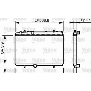 Partner 307 308 C4 C5 2004  Su Radyatörü 310800 (Oem No:1330W2)