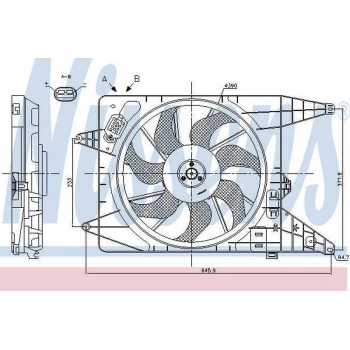 Logan   Sandero 2008  Fan Motoru Davlumbazlı (Euro5) (Oem No:214814342R)