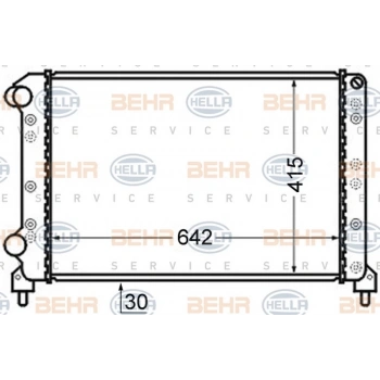 Doblo 2001  Su Radyatörü Klimasız Mechanıc 643X415X34 (Oem No:46749005)