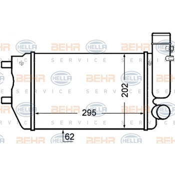 Ducato   Boxer   Jumper 2001  Turbo Radyatörü Al Pl Brz295X202X62 (Oem No:1307012080)