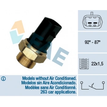 Palio Marea Ducato Tpsxu Dks 91  Fan Müşürü 87 °C 92 °C (Oem No:5992746)